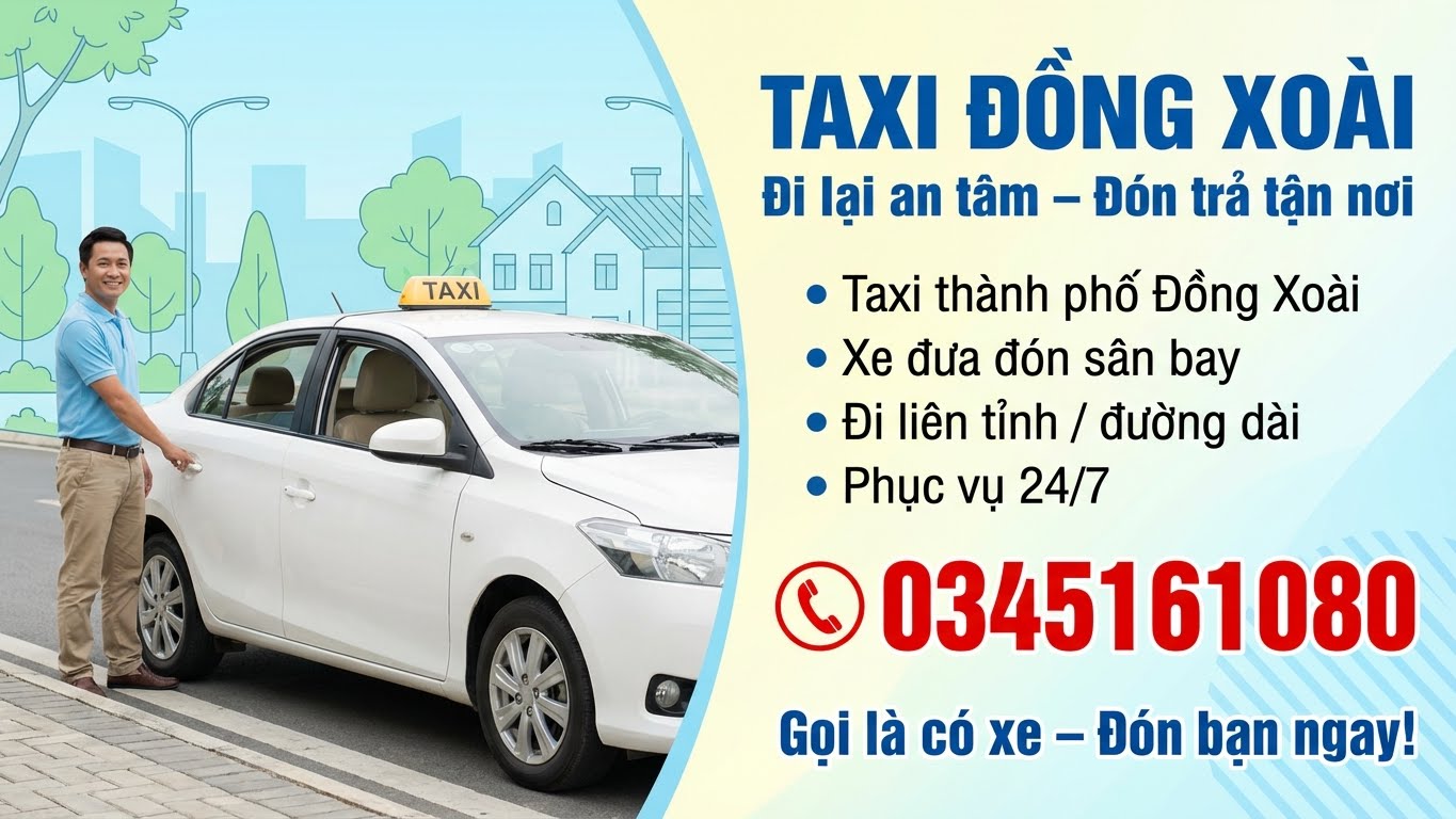 Bảng giá ưu đãi xe 2 chiều Taxi Đồng Xoài